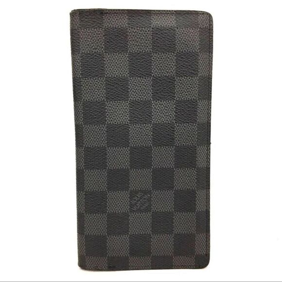 Authentic Louis Vuitton Damier Graphite  Long Wallet Purse/TA2172. - Picture 1 of 8